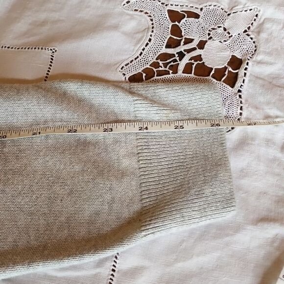 Chaps Grandpa Full Buttoned Collared Pocketed Long Sleeve Sz. L Sweater Cardigan - Picture 14 of 14